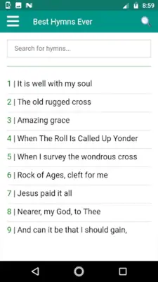 Greatest hymns ever (offline) android App screenshot 10