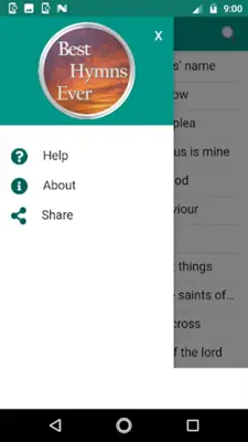 Greatest hymns ever (offline) android App screenshot 1