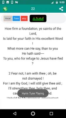 Greatest hymns ever (offline) android App screenshot 2