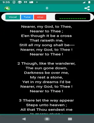 Greatest hymns ever (offline) android App screenshot 3